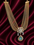 Mint green Noor moissanite necklace set