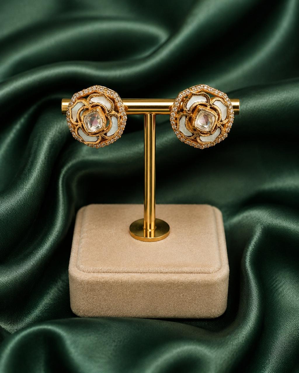 Imperial Moissanite Studs