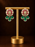 Meher Ruby & Emerald Statement Earrings