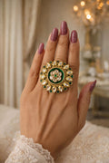 Kundan Meena Cocktail Ring