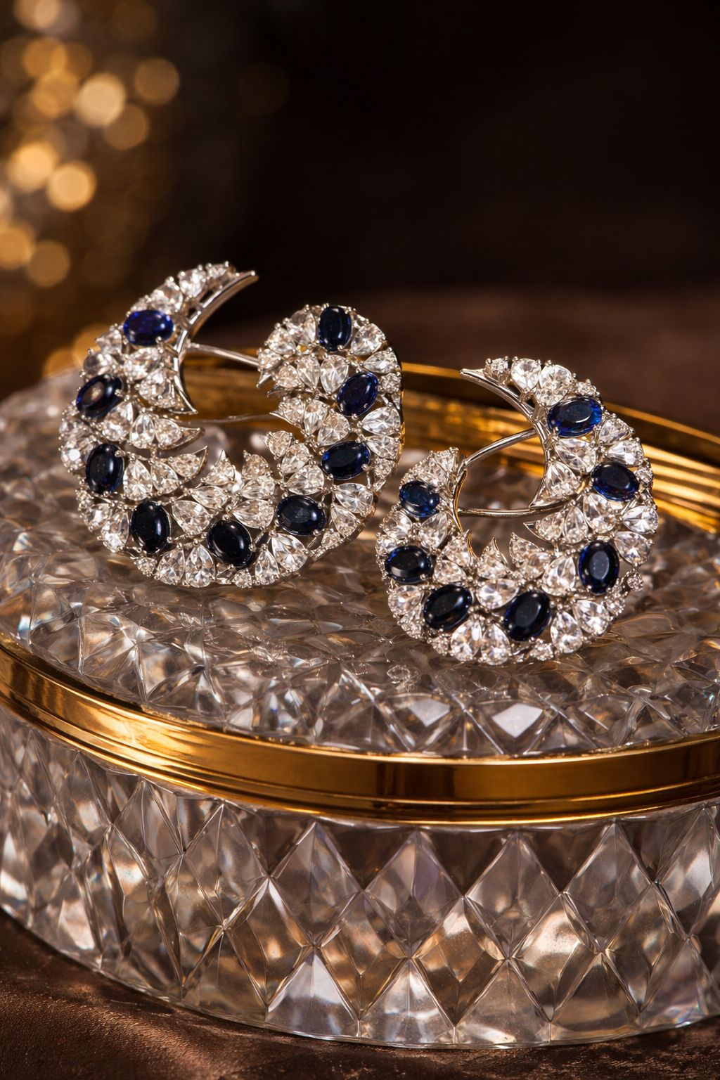 Midnight Celeste Statement Earrings