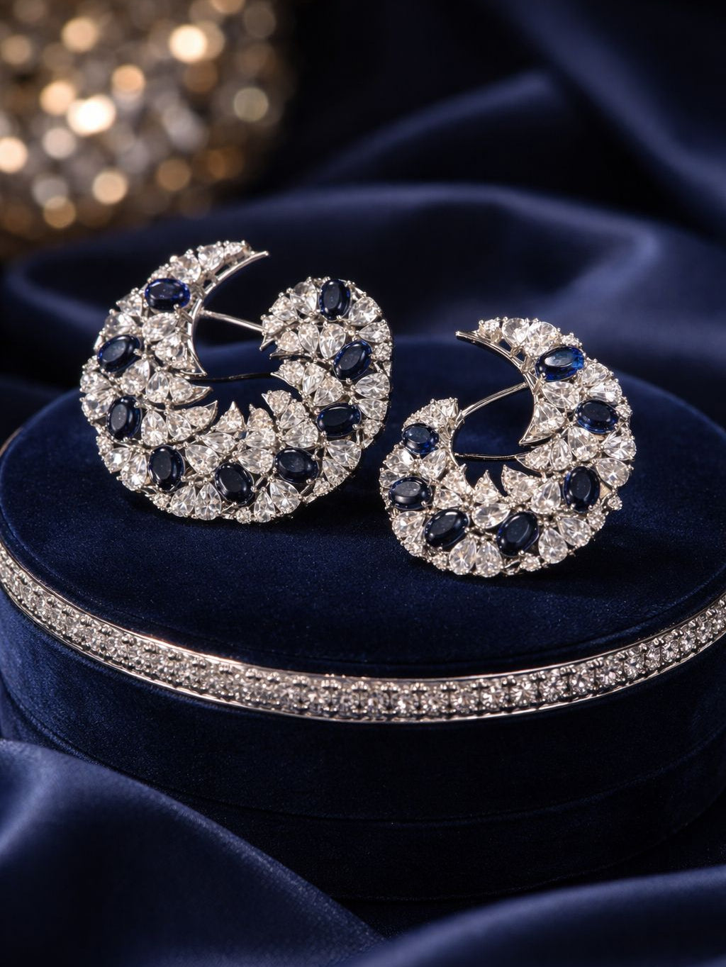 Midnight Celeste Statement Earrings