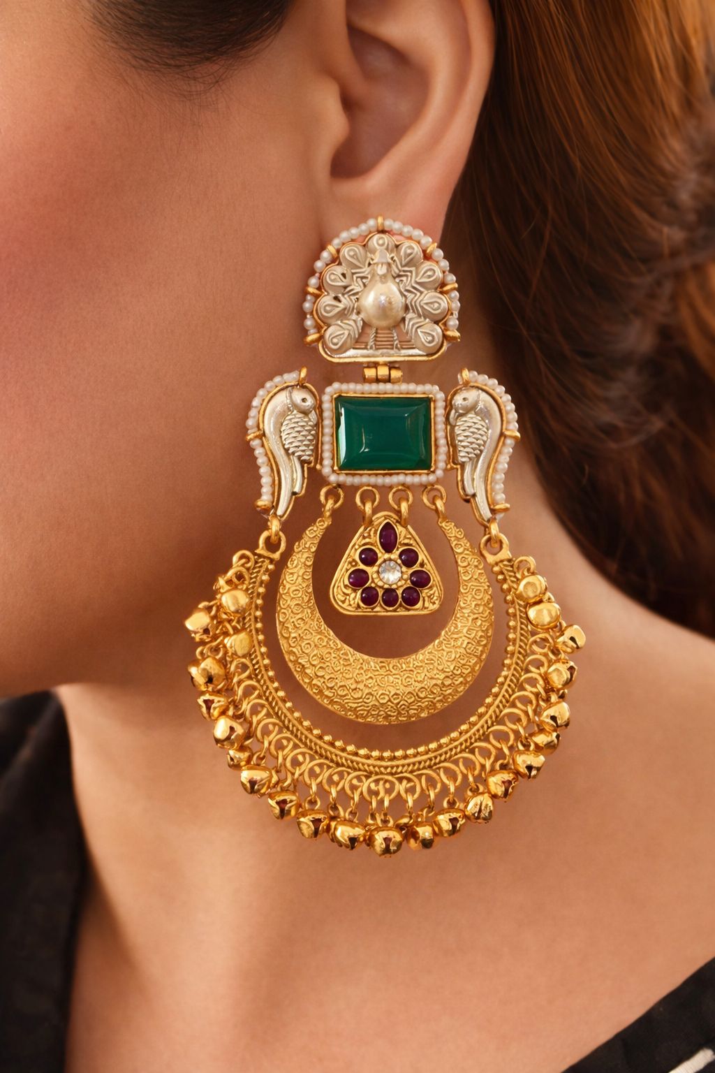 Nayaab Chandbali Earrings