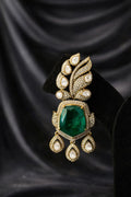 Victorian Moissanite Emerald Statement Earrings