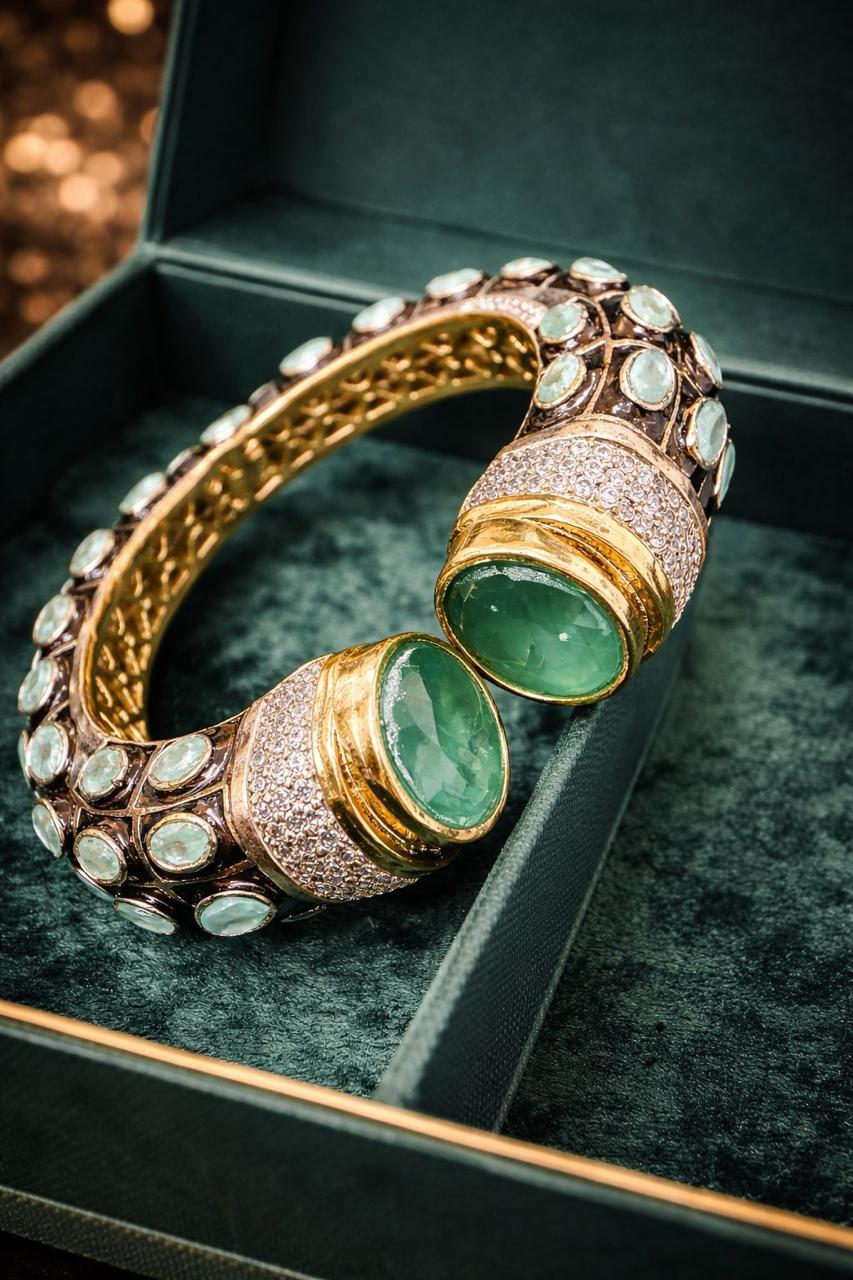 Mint Green Regal Harmony Gemstone Bracelet