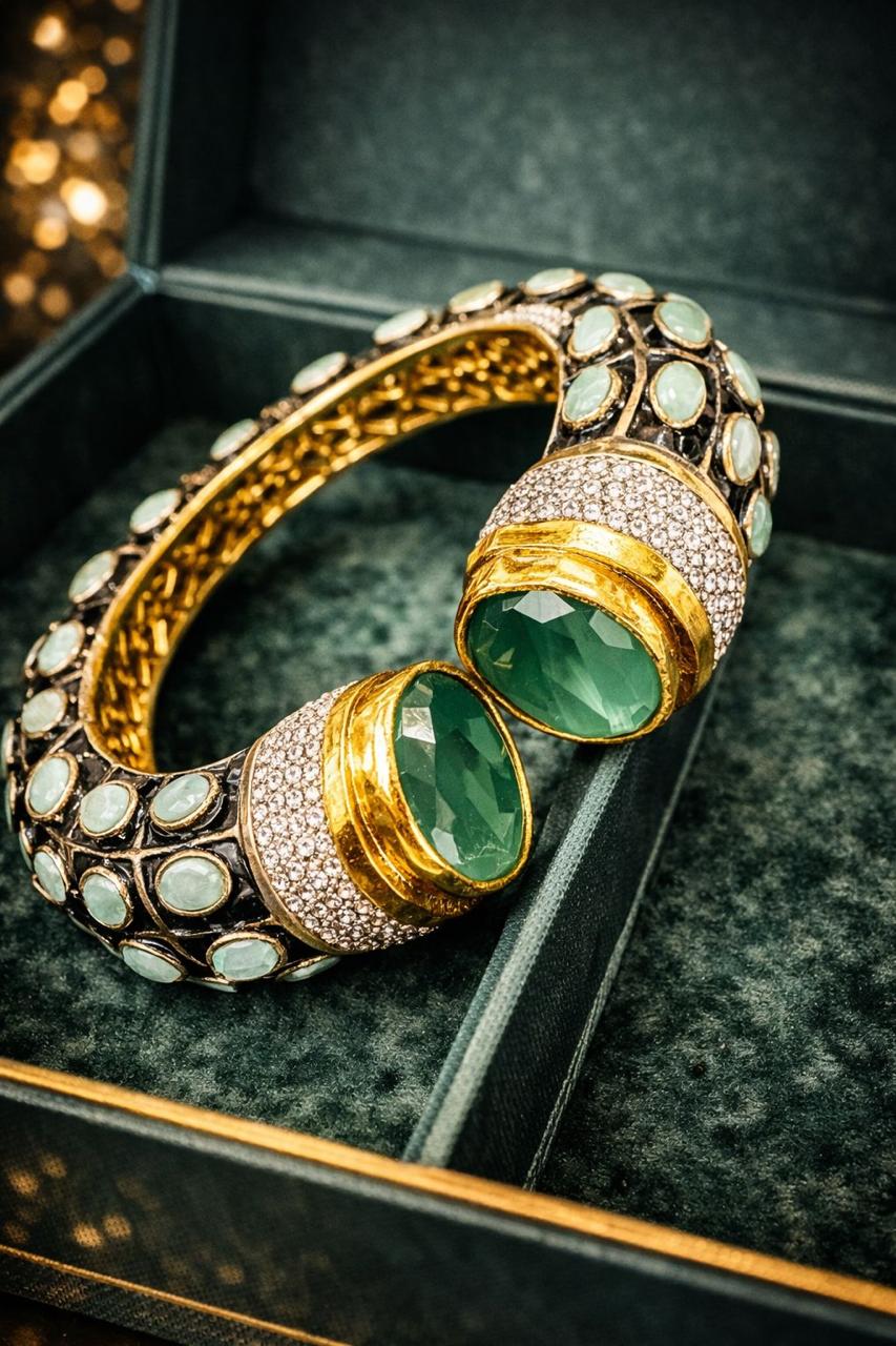 Mint Green Regal Harmony Gemstone Bracelet