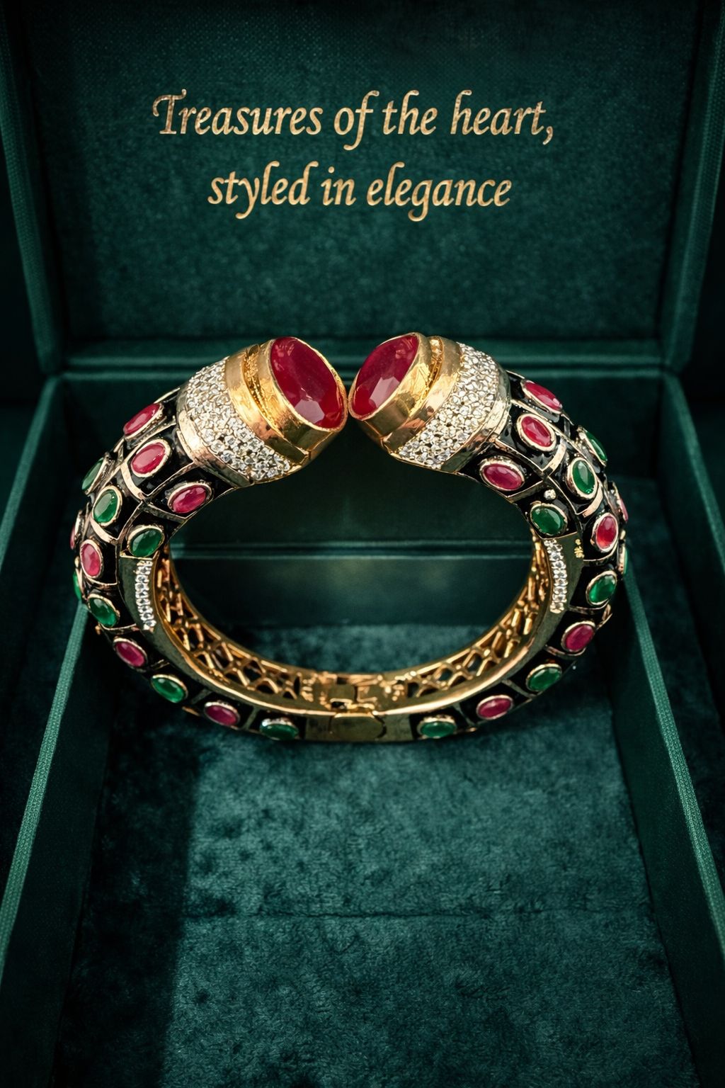Red Regal Harmony Gemstone Bracelet