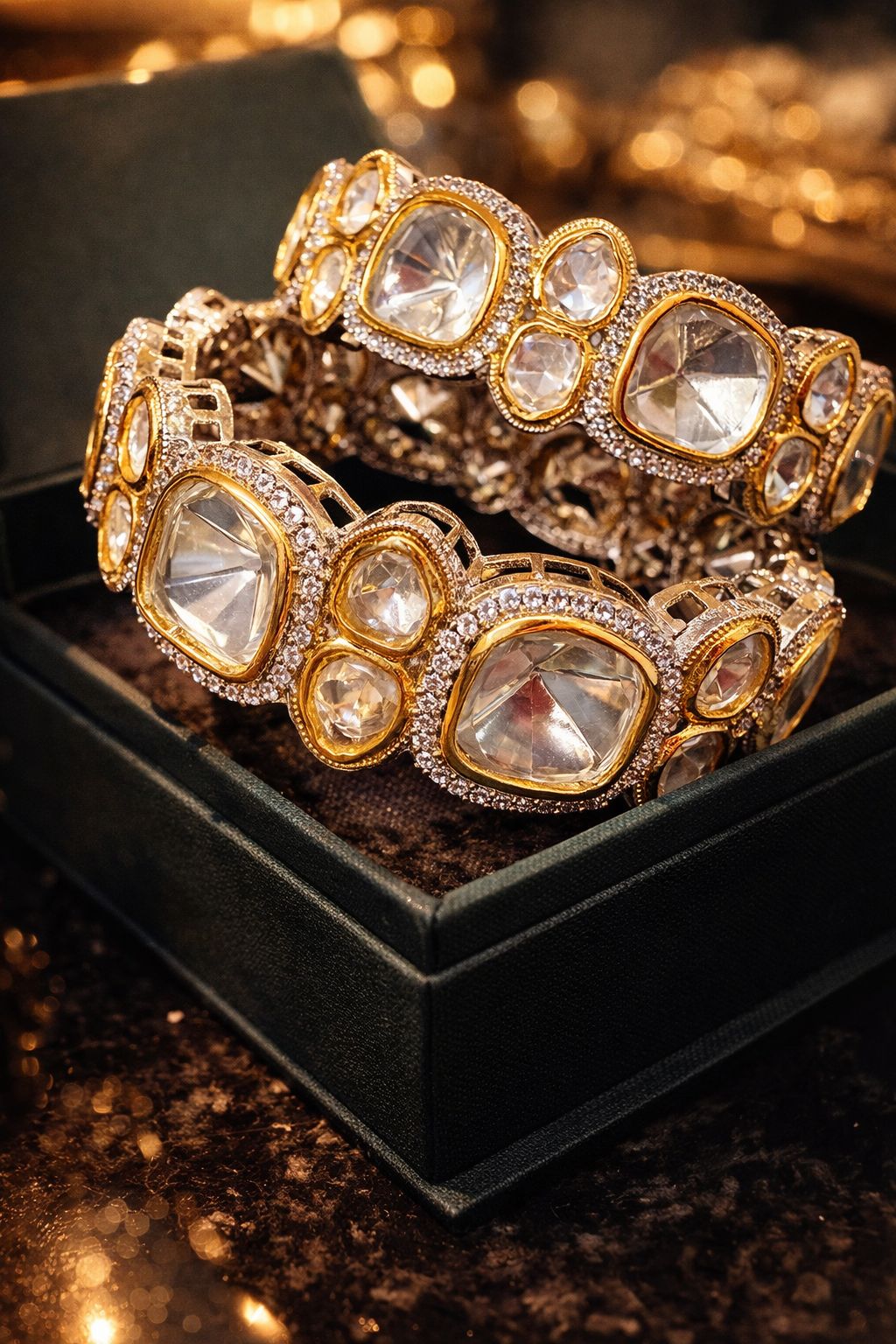 Regal Polki Kundan Openable Kada