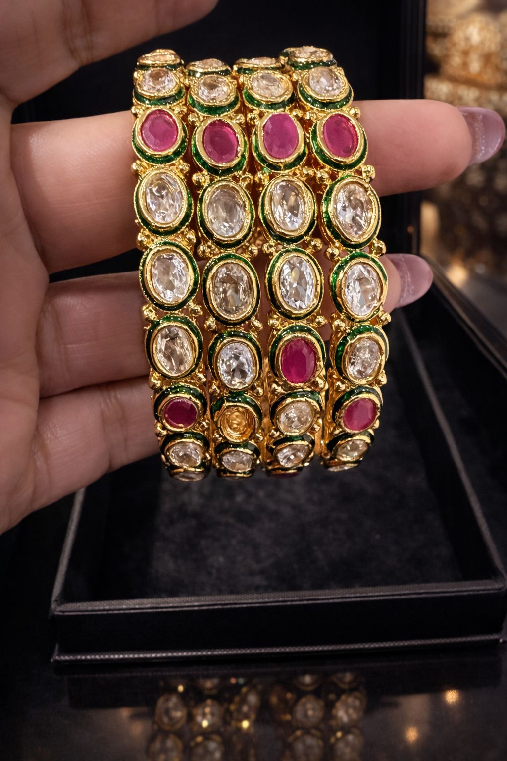 Polki Kundan Bangles