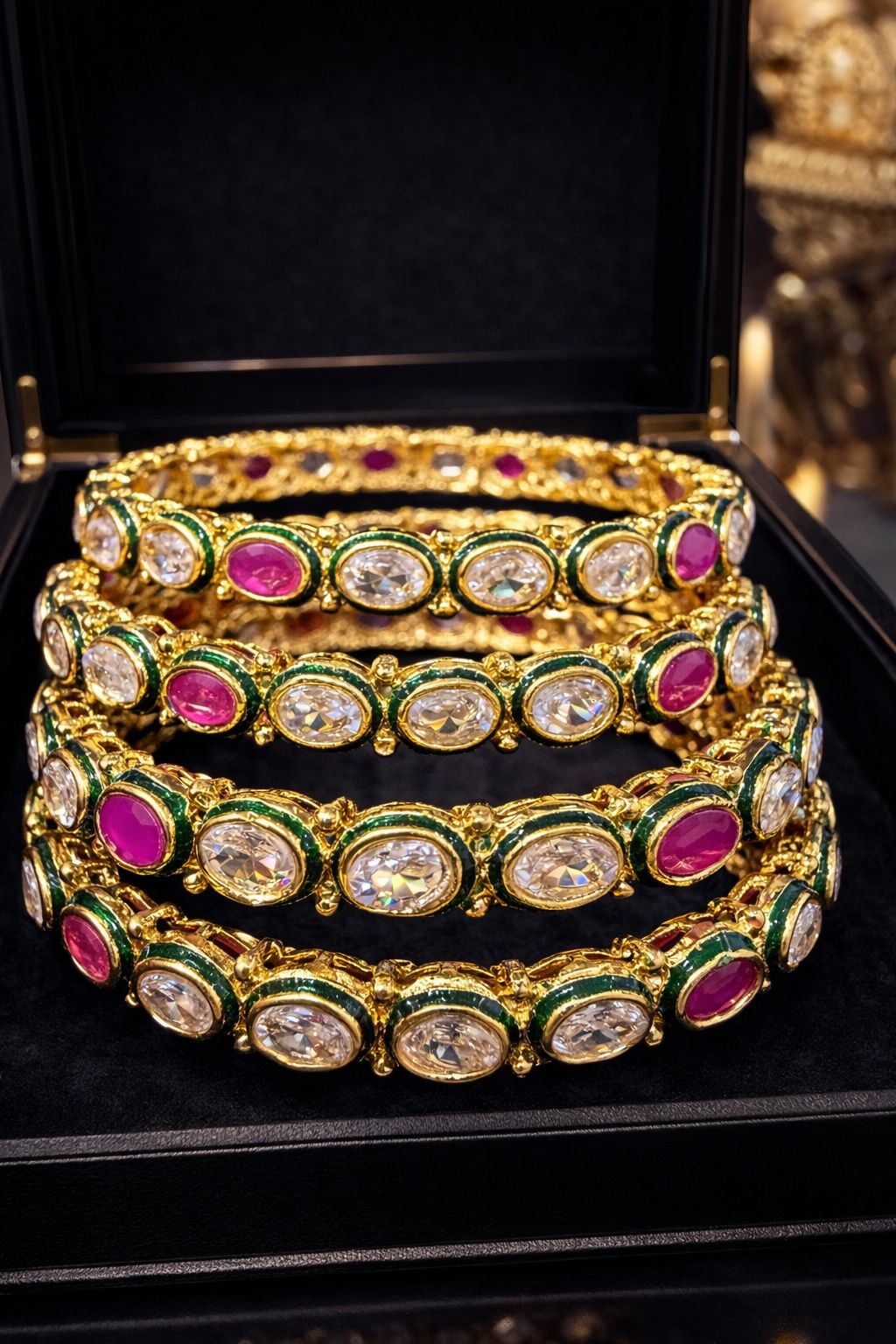 Polki Kundan Bangles