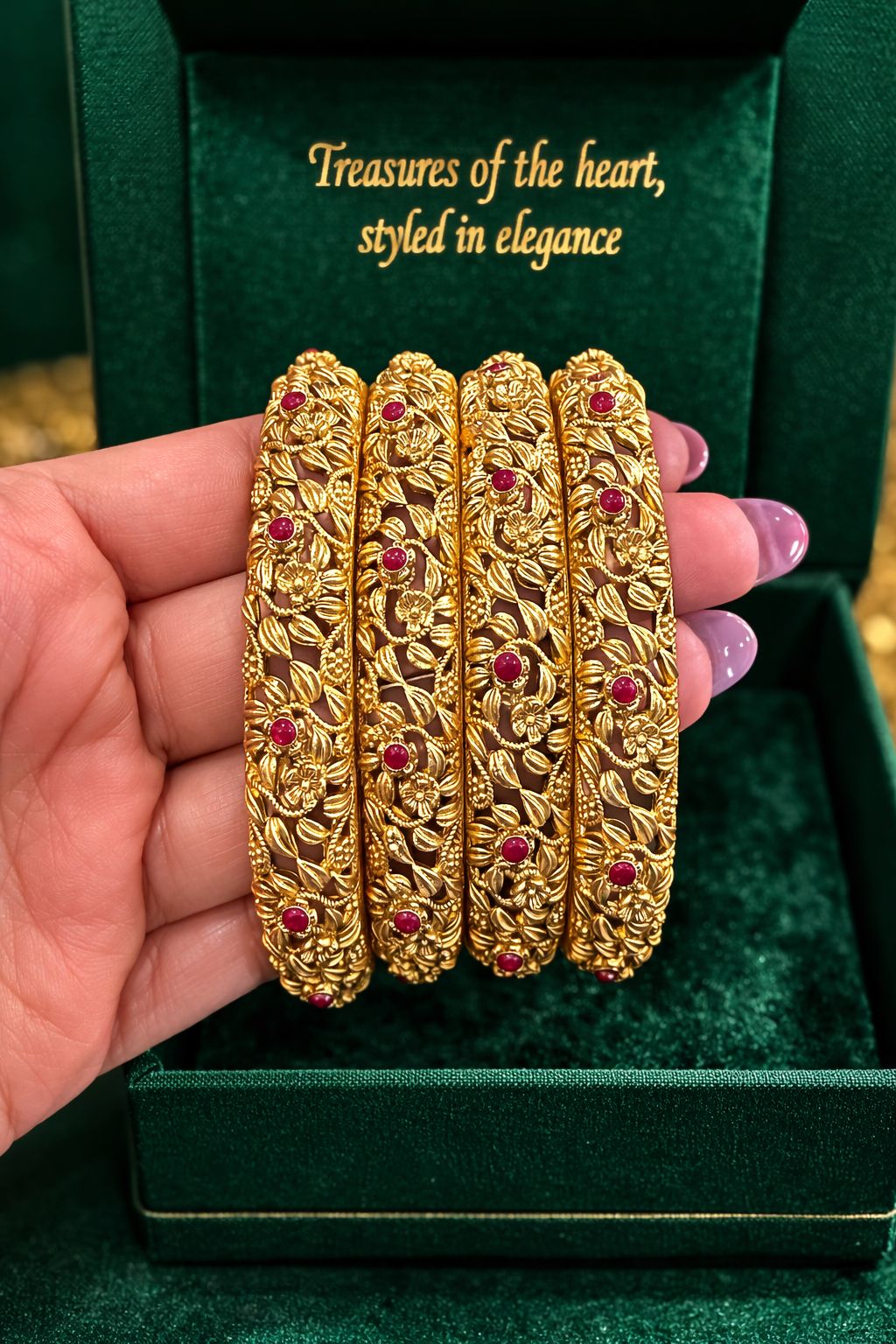 Heritage Gold Bangles
