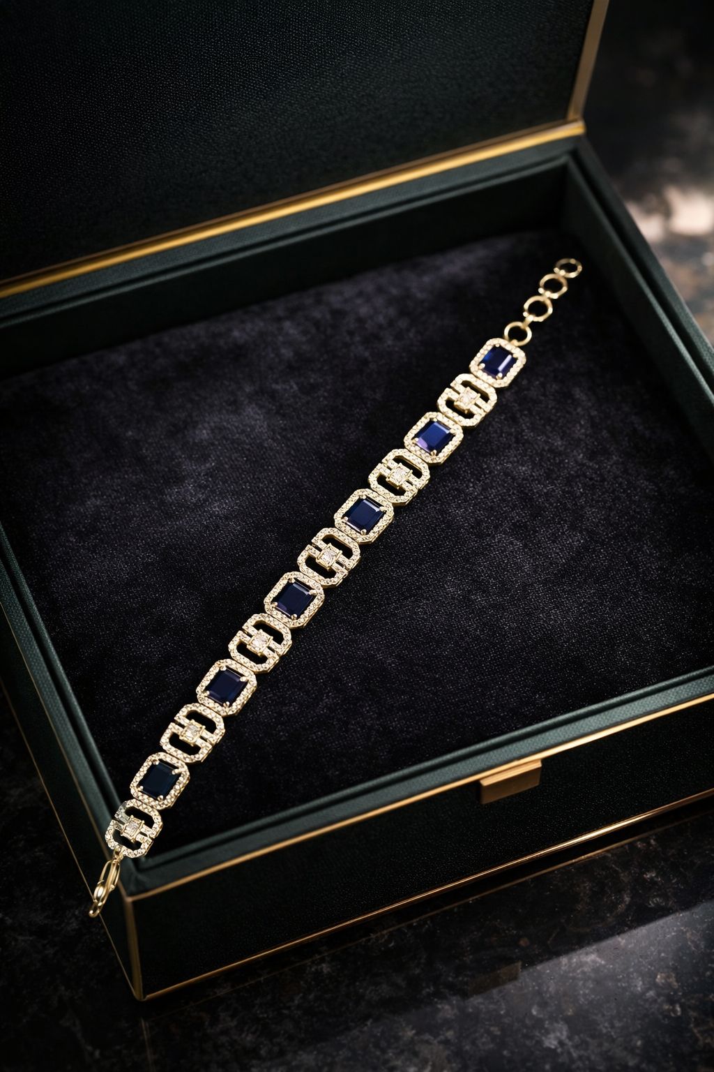 Midnight Sapphire Tennis Bracelet