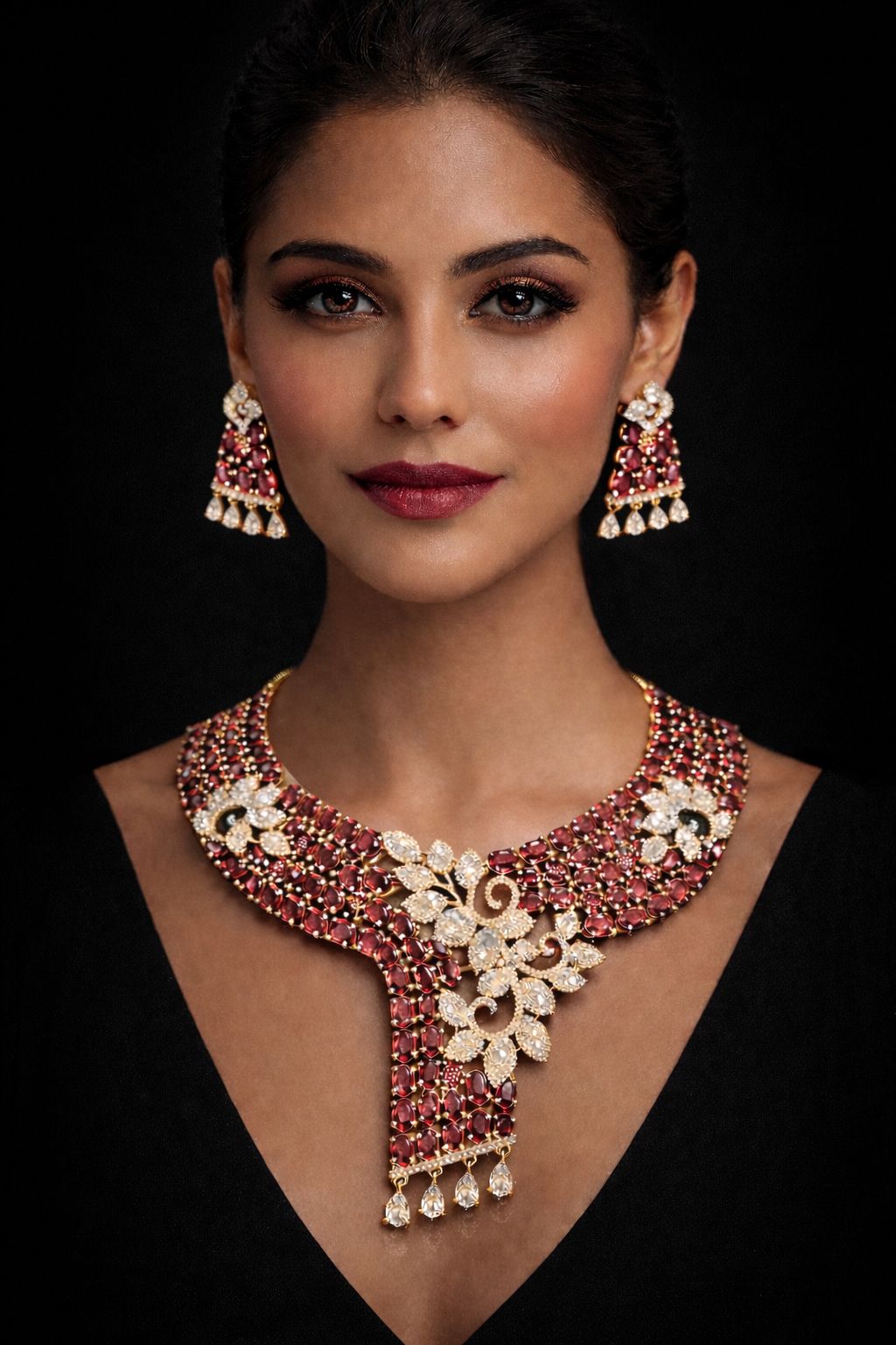 Crimson Empress Necklace Set