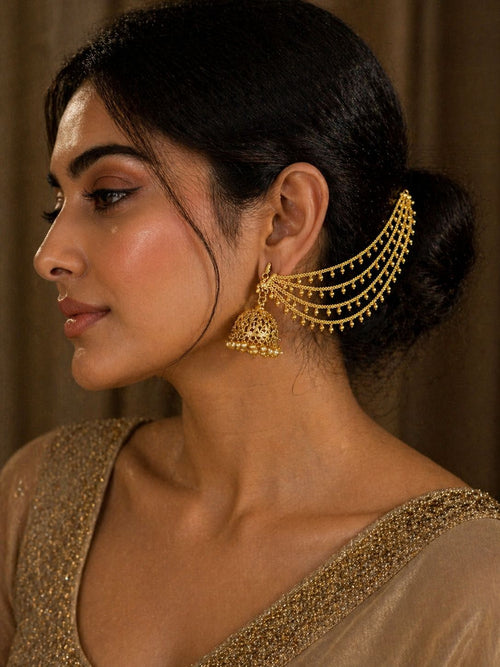 4 Layered Gold Beads Kaanchain