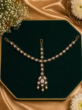 Riwayat Moissanite Emerald Maathapatti with Maangtika