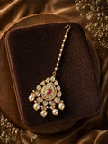 Moissanite Pearl Grace Maangtikka