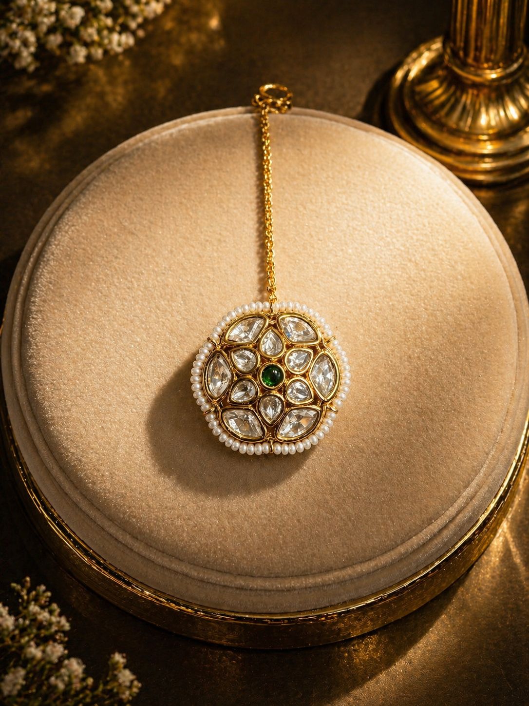 Moissanite Floral Borla