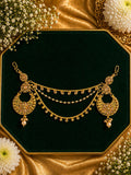 Gold Moissanite Hair Accessory