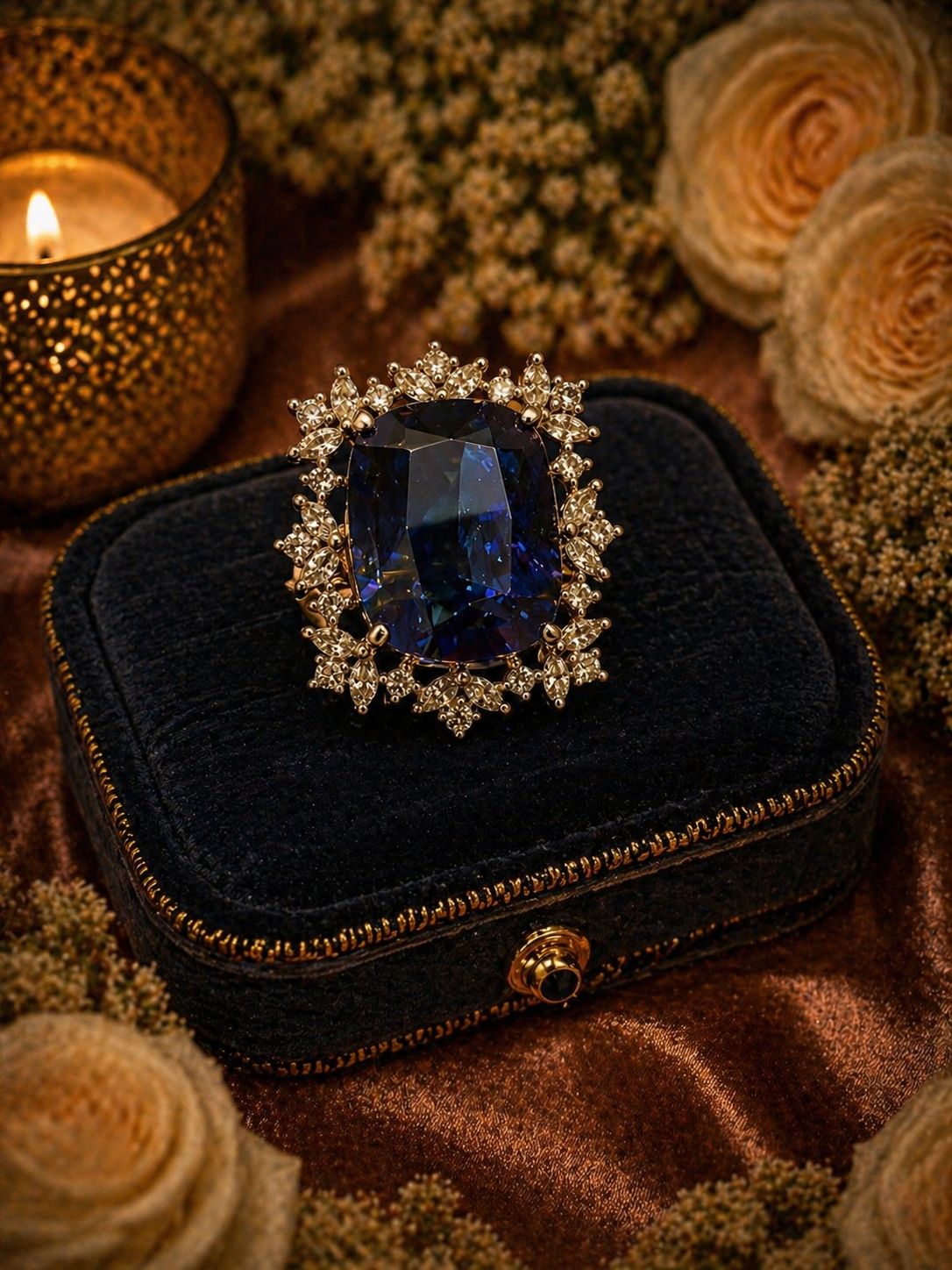 Royal Sapphire Bloom Ring