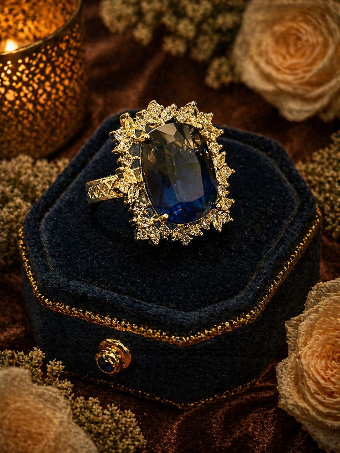 Royal Sapphire Bloom Ring
