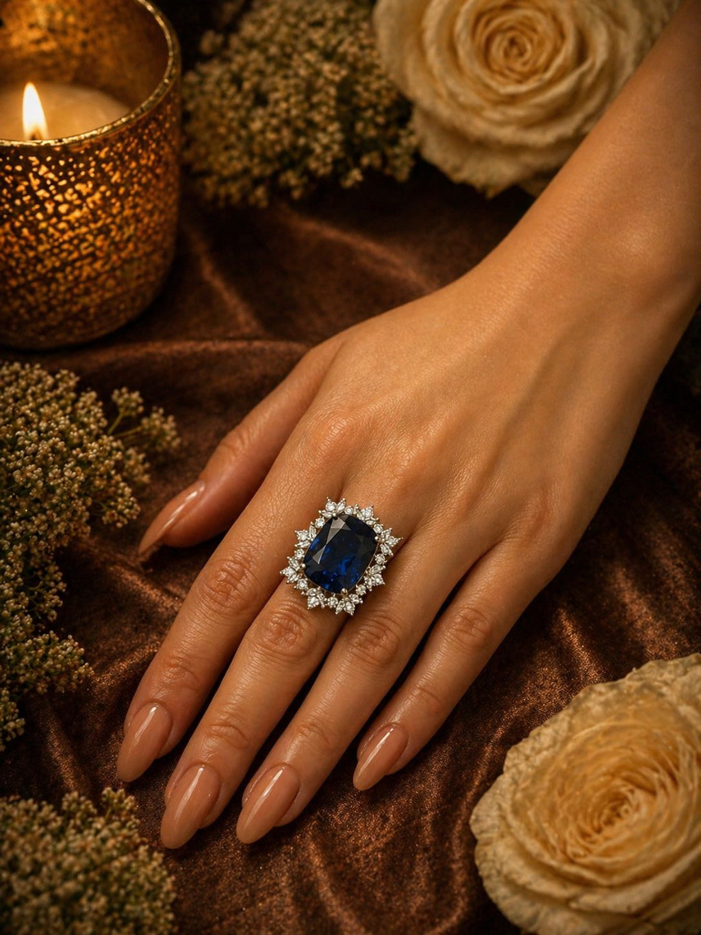 Royal Sapphire Bloom Ring