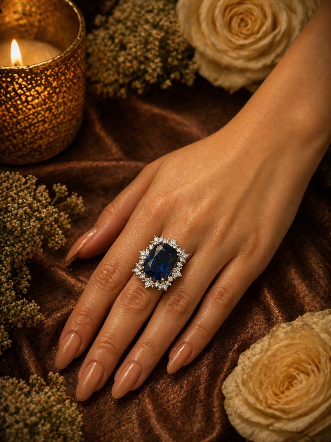 Royal Sapphire Bloom Ring