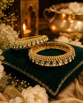Gold and Kundan Openable Kadas