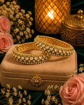Gold and Pure Moissanite Openable Kadas