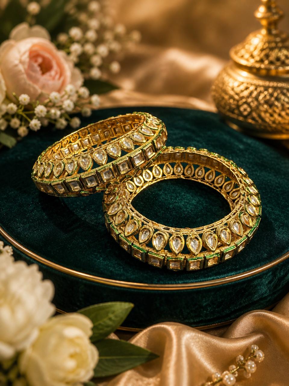 Pure Moissanite Shahi Kadas