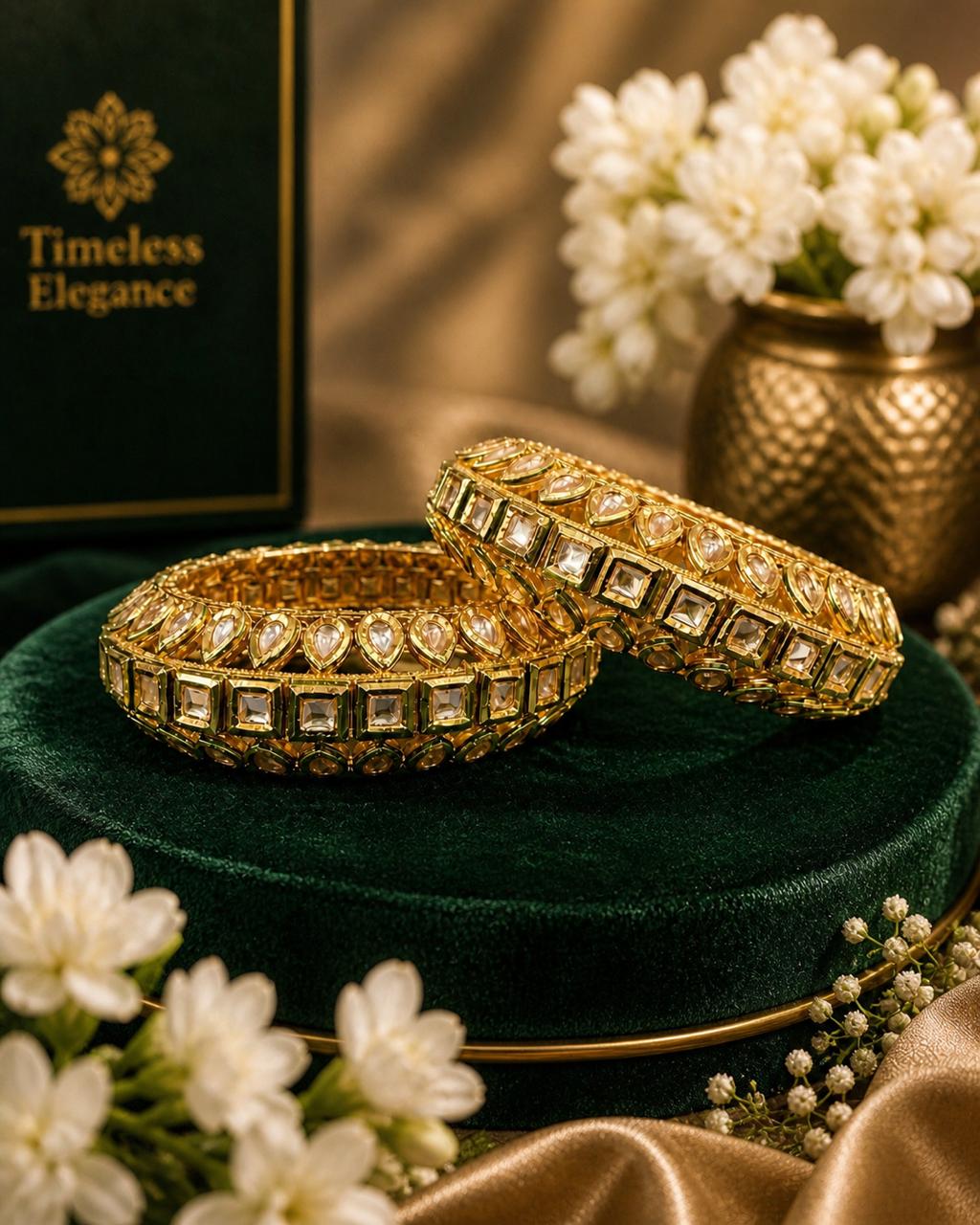 Pure Moissanite Shahi Kadas