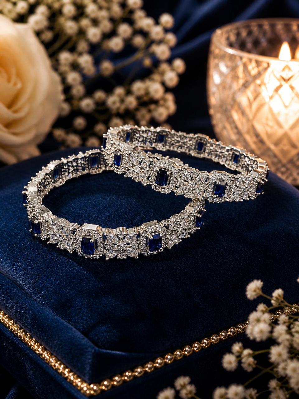 The Crown Jewel Sapphire Bangles