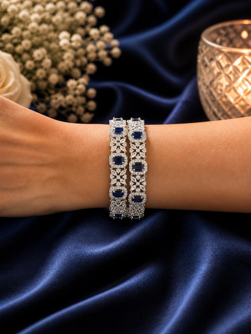 The Crown Jewel Sapphire Bangles