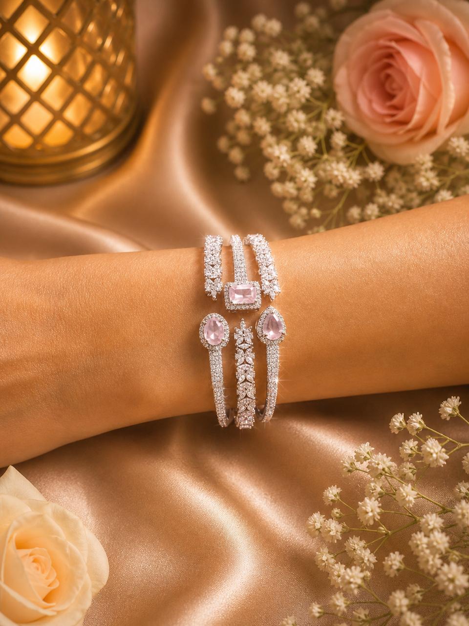 Blush Bloom Stack Bracelet