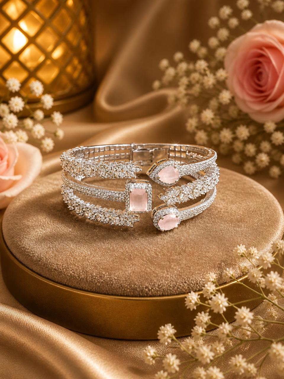 Blush Bloom Stack Bracelet
