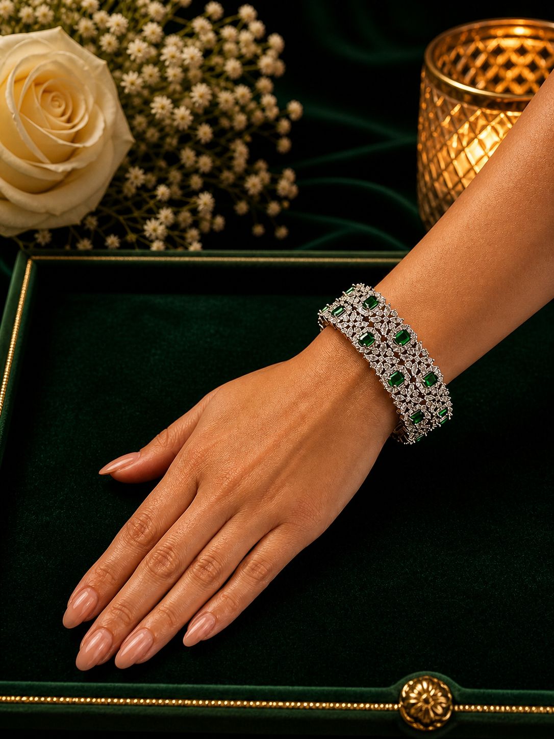 The Crown Jewel Emerald Bangles