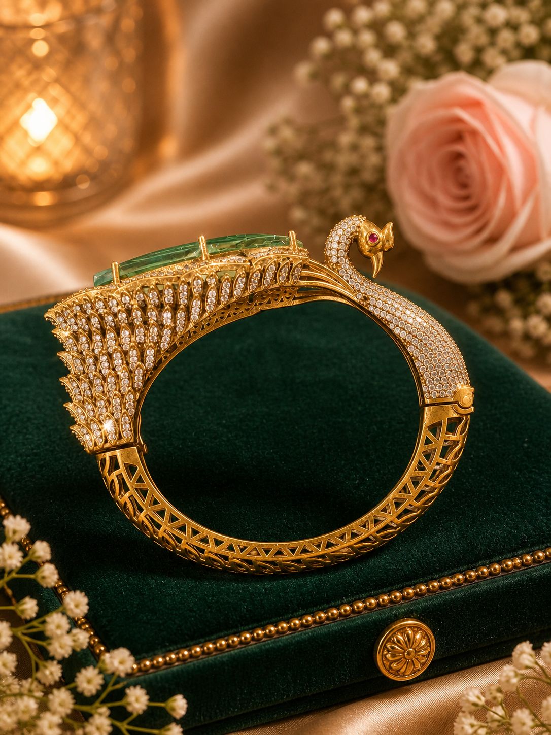The Noor Peacock Designer Bracelet
