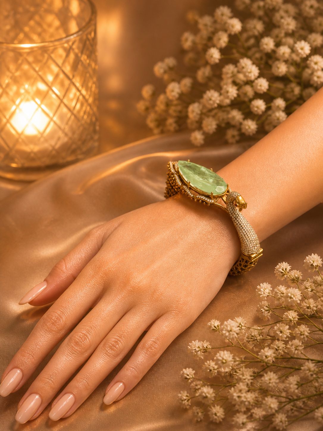 The Noor Peacock Designer Bracelet