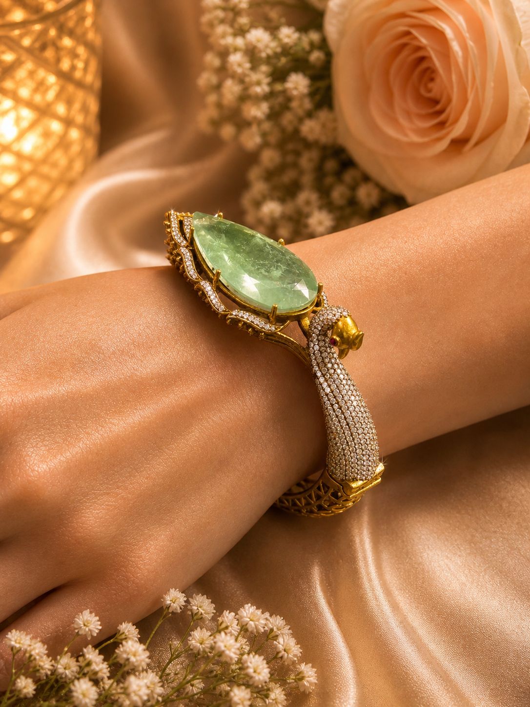The Noor Peacock Designer Bracelet