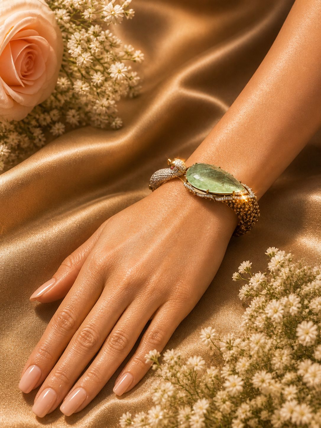The Noor Peacock Designer Bracelet