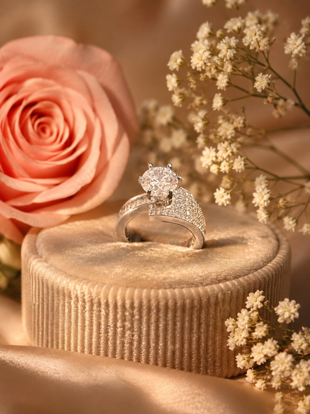 ⁠Celeste Royale Solitaire Ring