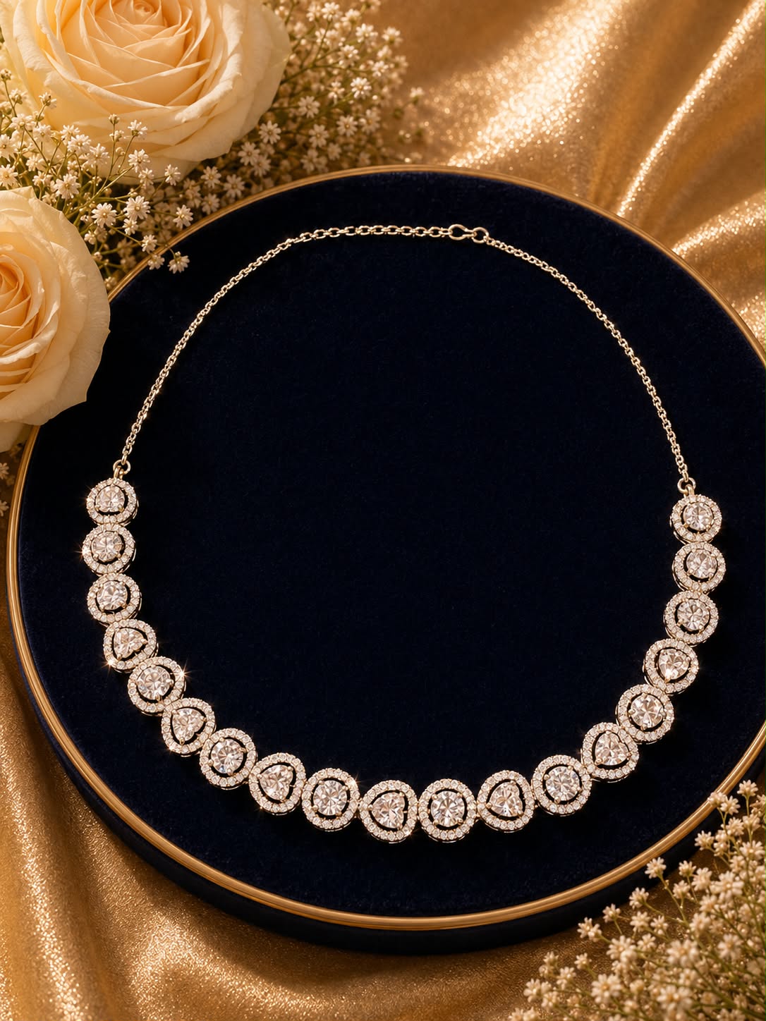 Moonlit Hearts Necklace Set