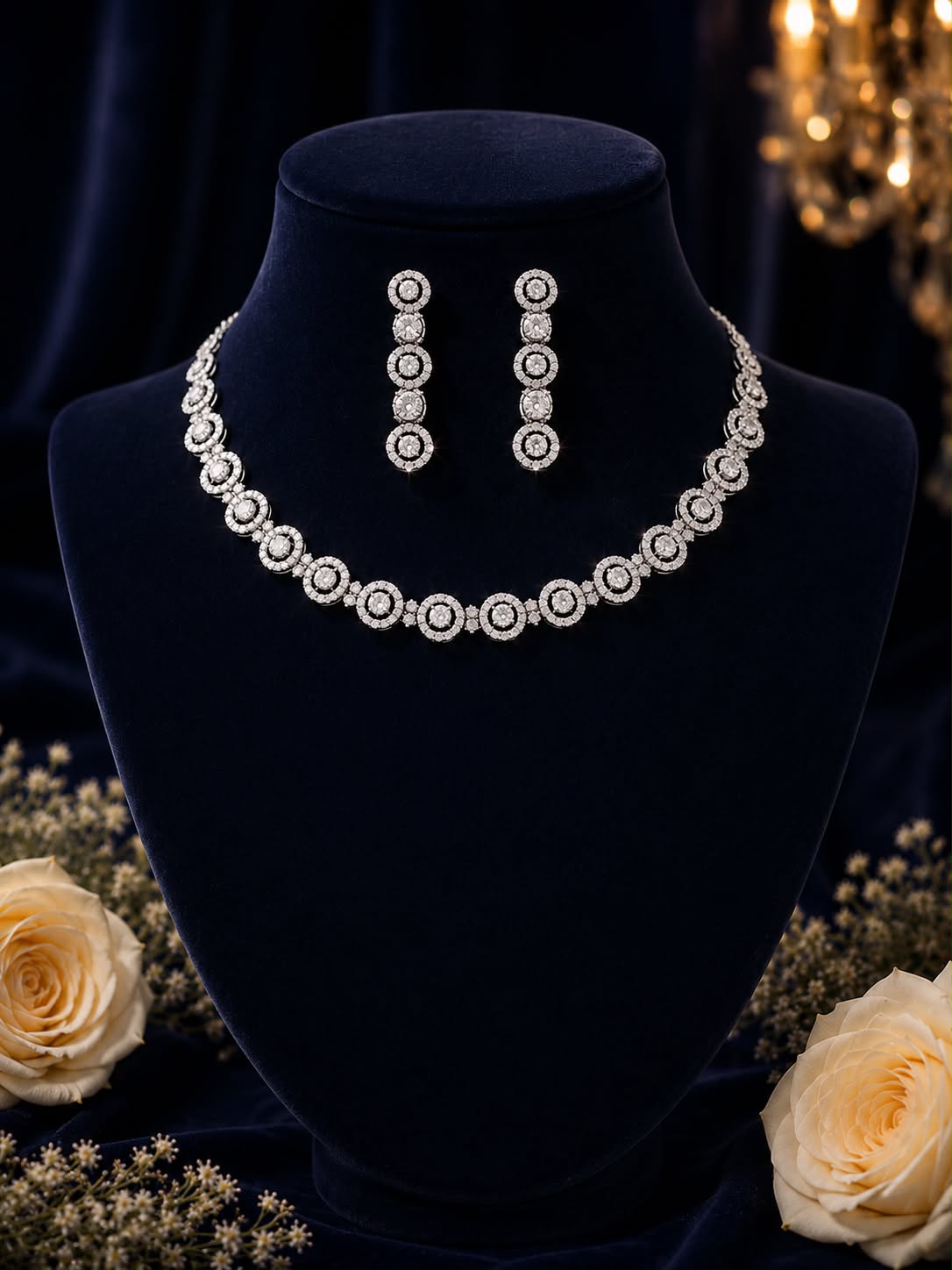 Diamond Aura Necklace Set