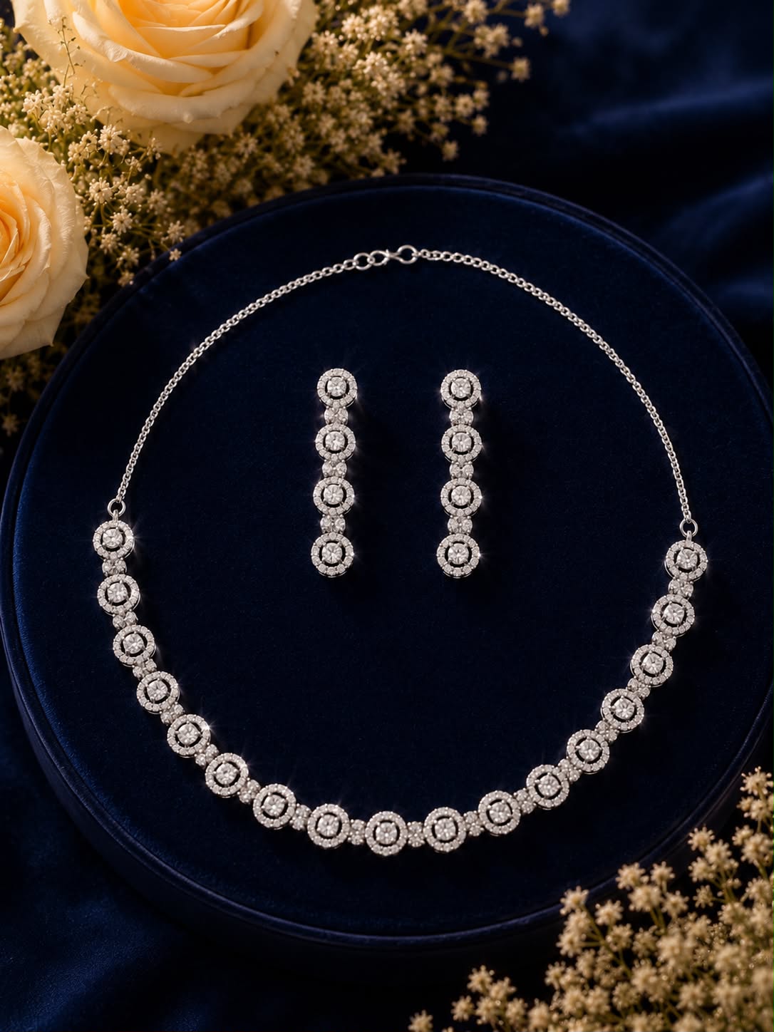 Diamond Aura Necklace Set