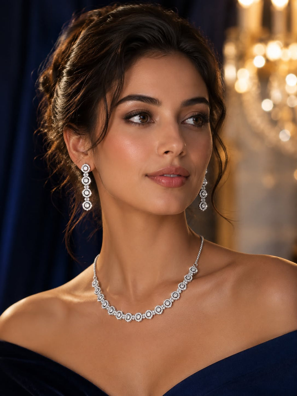 Diamond Aura Necklace Set