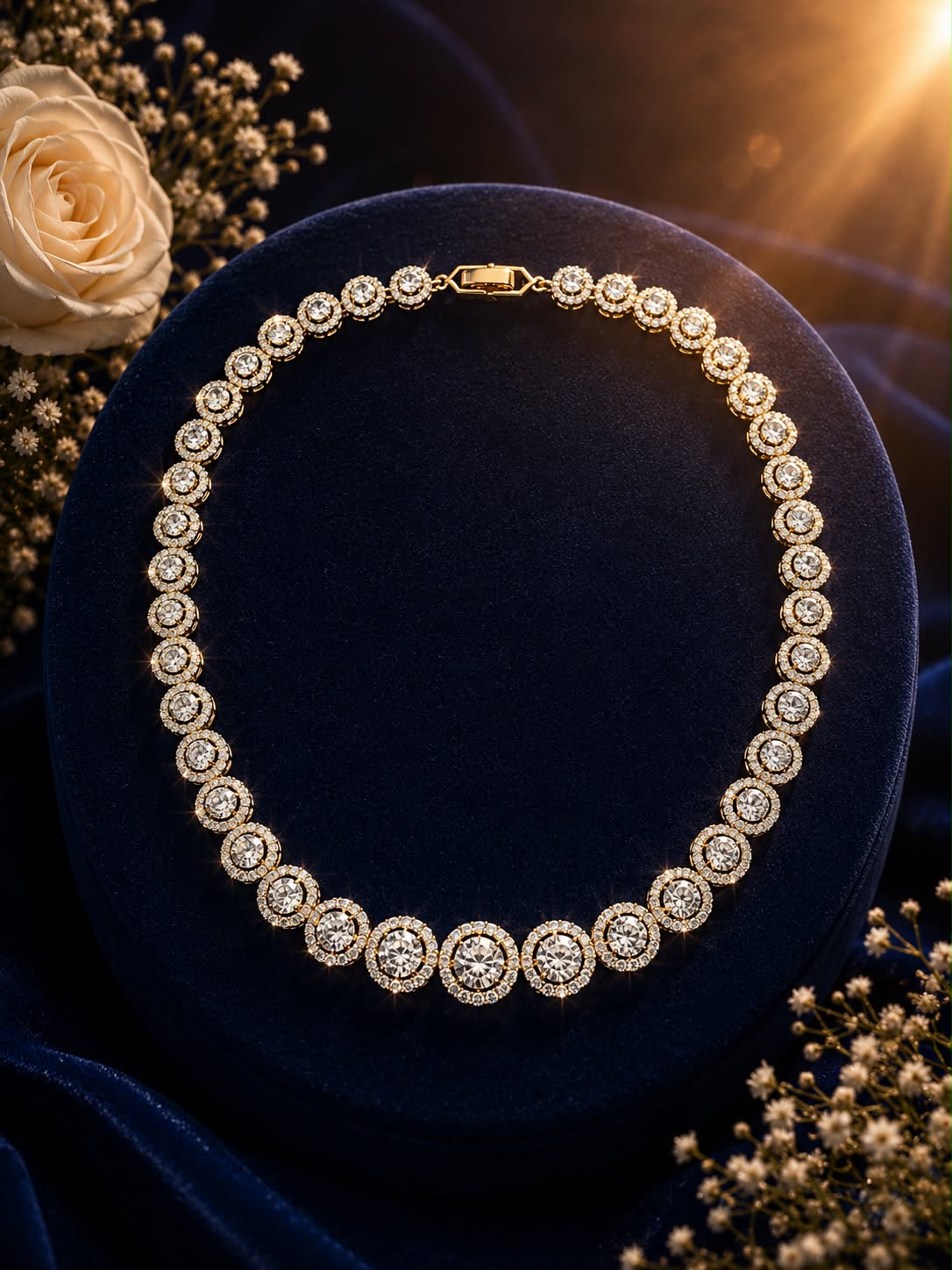 Imperial Halo Necklace Set