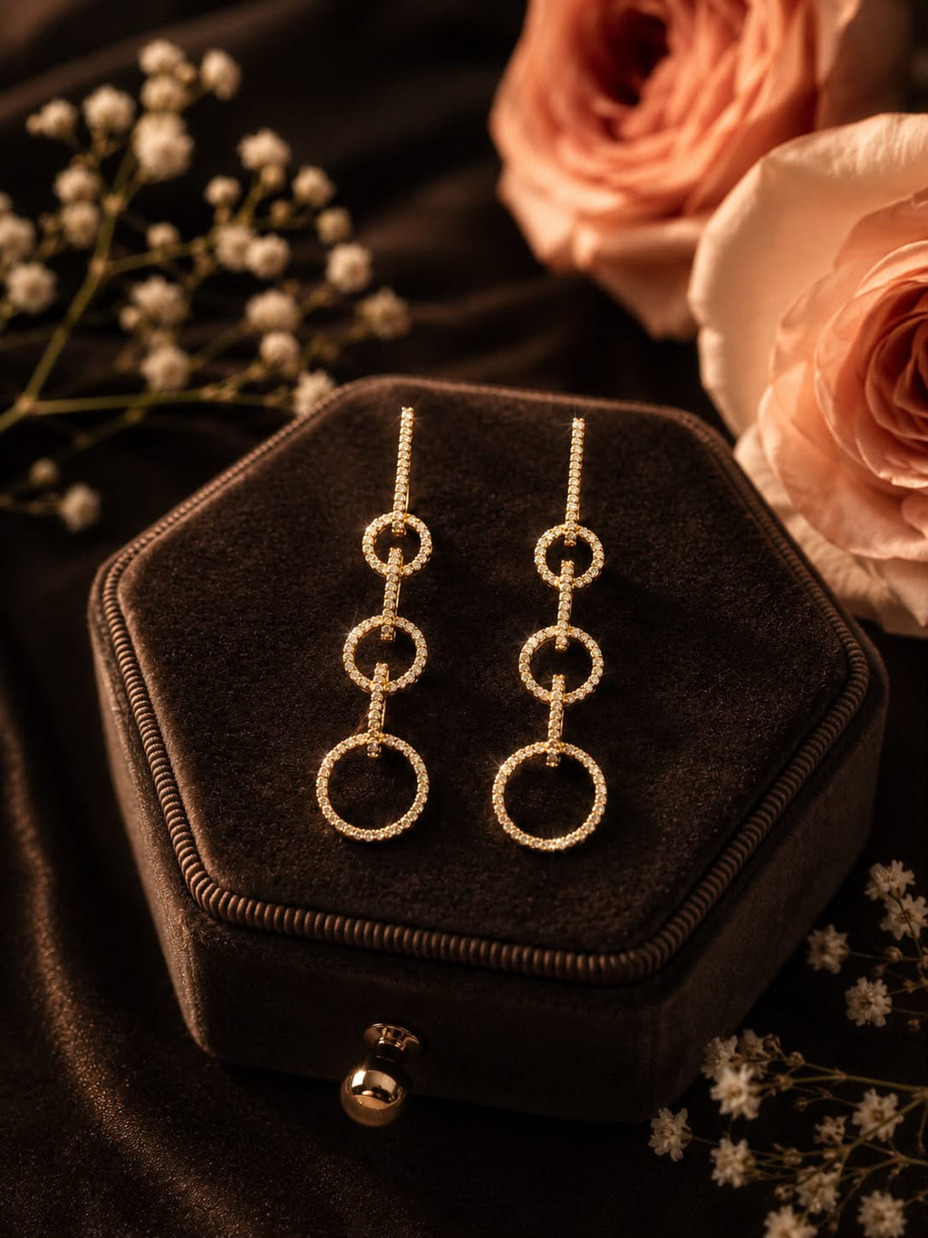 Infinity Orbit Diamond Earrings