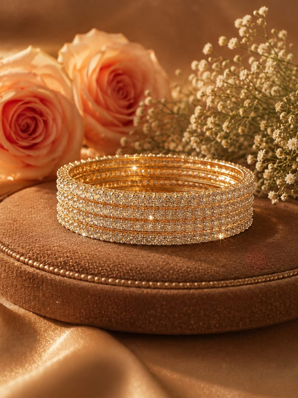 Radiant Grace Solitaire Bangles