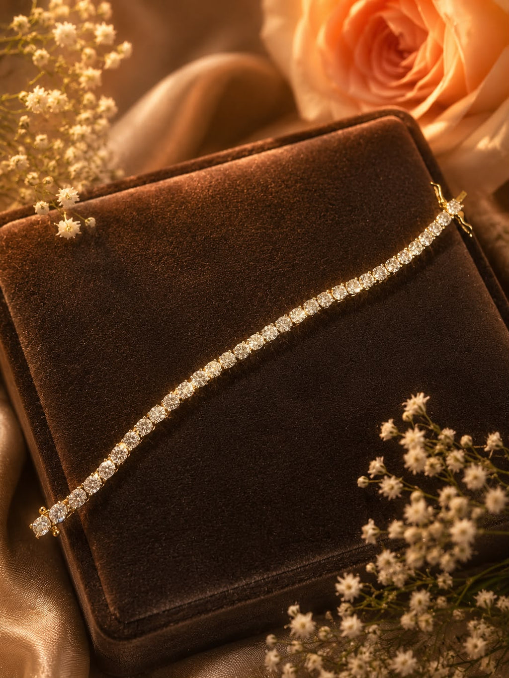 Timeless Brilliance Tennis Bracelet in Gold