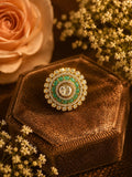 Emerald Halo Royale Ring