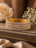 Radiant Grace Solitaire Bangles